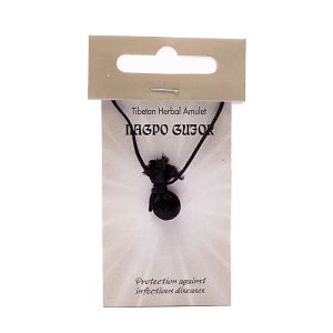 Tibetansk Urtebeskyttelsesamulet – Nagpo Gujor